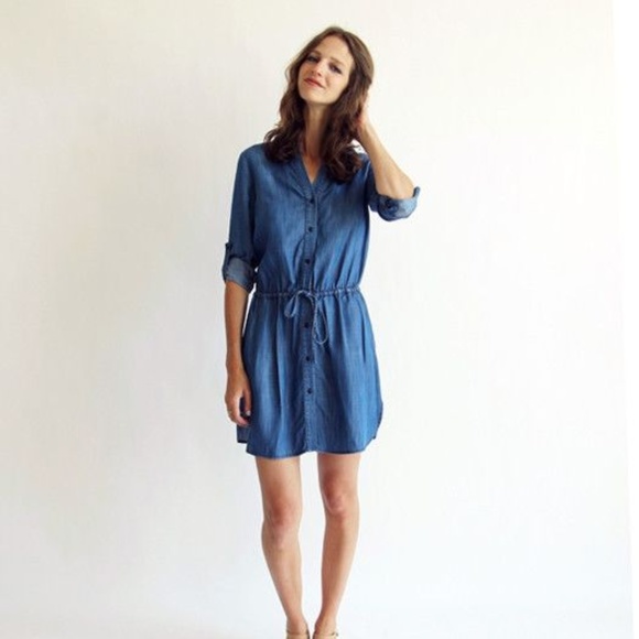 Brass Dresses & Skirts - Brass Chambray Dress